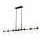 Z-Lite Artemis Linear Chandelier, 14-Light, 5 In.W x 60 In.L x 12.75 In.H, Matte Black/Matte Opal 494-14L-MB - alternate 2